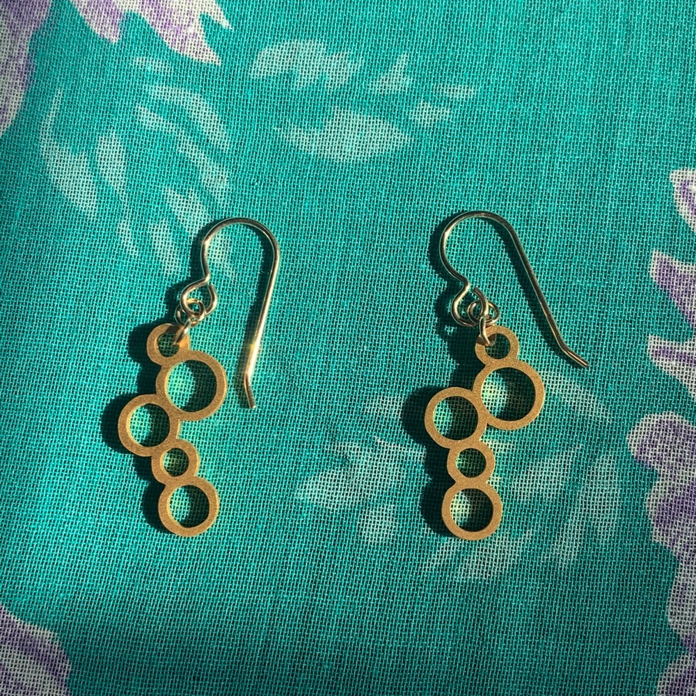 Gold earrings